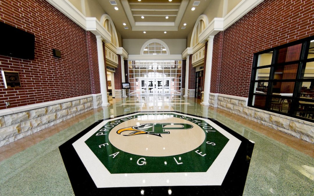 High School Main Entrance Prosper TX